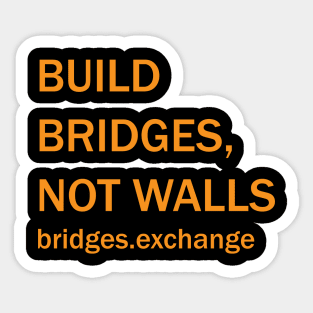 Bridges BRG.X Build Bridges Cryptocurrency Sticker